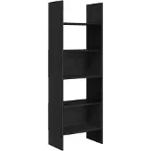 vidaXL Boekenkast 5-laags 60 x 35 x 180 cm Bewerkt hout Zwart Eiken