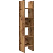 vidaXL Boekenkast 5-laags 40 x 35 x 180 cm Bewerkt hout Oudhout