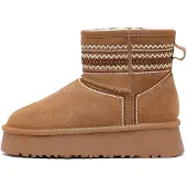 Derimod Boots camel / bruin / wit