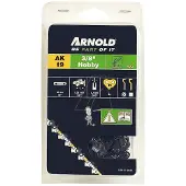 ARNOLD 3/8 inch kettingzaagketting, 1,3 mm – 62 aandrijfschakels – met halfronde snijtandjes