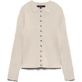 Vero Moda Gebreid vest 'VMSiri' wit