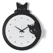 Arti Wandklok modern design met kat