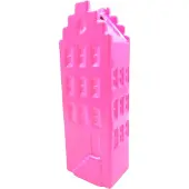 Housevitamin Bloemenvaas- Huis Vaas- Keramiek-Fluor Roze -5x4,5x14,5 cm