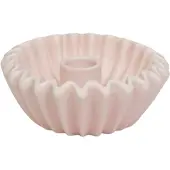House Vitamin Pleated candle holder light pink-12x12x4,5 cm