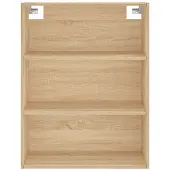 vidaXL Hoge kast 69,5x34x180 cm bewerkt hout sonoma eikenkleurig