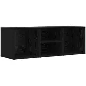 vidaXL Schoenenbank 102 x 35 x 35 cm Bewerkt hout Zwart Eiken
