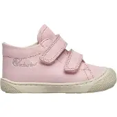 Naturino Mt 21 velcro's bumper effen lederen sneakers Cocoon Roze