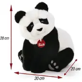 Trudi Knuffel Panda Kevin Zwart/wit 34 Cm