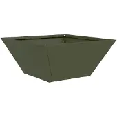 vidaXL Plantenbak Olijfgroen 35 x 35 x 15 cm Koudgewalst staal