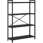 vidaXL Boekenplank 80 x 30 x 120 cm Bewerkt hout Zwart Eiken