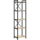 vidaXL Boekenplank 40 x 30 x 155 cm Bewerkt hout Sonoma Eik