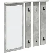 vidaXL Wandgemonteerde kapstok Muurmontage Betongrijs 84 x 10 x 80 cm