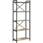 vidaXL Boekenplank 60 x 30 x 155 cm Bewerkt hout Sonoma Eik