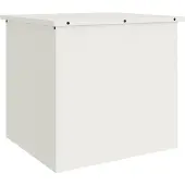 vidaXL Tuinkussens opbergdoos Staal 55 x 50,5 x 50 cm 220 Wit