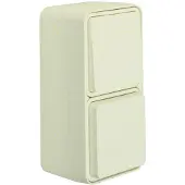 Hager Berker Combinatiestopcontact en -schakelaar met Behuizing IP55 Wit - 47803512