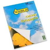 123inkt fotopapier met canvasstructuur 230 g/m² A4 (20 vellen) FSC