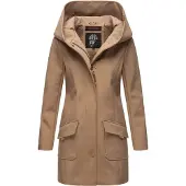 MARIKOO dames softshelljas – Mayleen, waterafstotend met capuchon