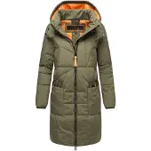 NAVAHOO Wintermantel 'Bliblablubb 14' olijfgroen