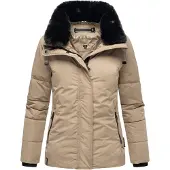 NAVAHOO Winterjas 'Frostii XIV' taupe / zwart