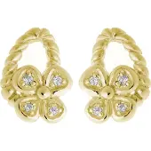 Orphelia Dames 925 Sterling Zilveren Oorbellen - Goud ZO-6020/2