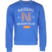 Nassau Beach Beach Club Sweatshirt ' NB22010 ' azuur / oranje / wit