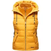 MARIKOO Bodywarmer 'Taisaa' geel / zwart
