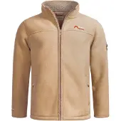 Arctic Seven Funktionele fleece-jas 'Zeroo' donkerbeige / rood / zwart