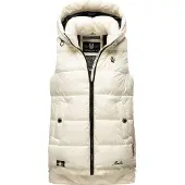 MARIKOO Bodywarmer 'Zarinaa' zwart / wolwit