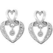 Orphelia 'Loreta' Dames 925 Sterling Zilveren Oorbellen - Zilver ZO-7126