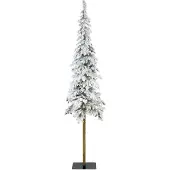 Everlands Alpine tree snowy PE H210 D50 cm groen/wit