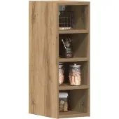 vidaXL Bovenkast Riga 20x29,5x60 cm bewerkt hout artisanaal eikenkleur