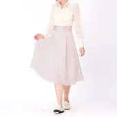 Smart & Joy Uitlopende organza en satijnrok