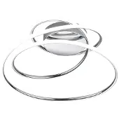 TRIO Led plafondlamp Bologna chroom