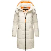 NAVAHOO Wintermantel 'Bliblablubb 14' oranje / offwhite