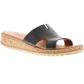 Hush puppies Dames Sandalen Lage Hakken Eloise Leer Slip On zwart