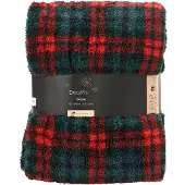 Décoris Sprei polyester L130b170h0,8 cm rood II
