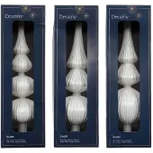 Décoris Piek glas L7,2b7,2h31 cm winterwit a3