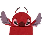 Lilo & Stitch - Fun Beanie - Leroy - voor Kinderen - rood - Maat Standard