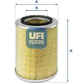 Ufi 27.351.00 Luchtfilter