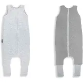 Sleepee Sleeping Bag With Reversible Feet Jersey Cotton Grijs M Kinderen