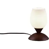 RL Tafellamp roestbruin Cup Ii wit glas