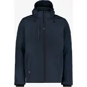 Kjelvik gewatteerde heren softshell jas blauw maat XXXL