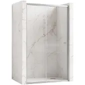 REA Primo Slide 110 - Douchedeur - Chroom - 110X0,6X190Cm