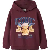 Name it Sweatshirt 'NKFRYCCA' blauw / lichtbruin / bourgogne / wit