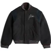 G-Star Tussenjas 'Cropped Varsity' donkerblauw / chocoladebruin / antraciet / wit