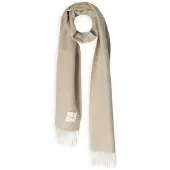 Profuomo Heren Sjaals Scarf Lambswool - Beige - Maat ONESIZE