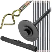 Kadax Reinigingsstaven voor afvoeren 9 m, spiraal voor het reinigen van rioolbuizen, voor het reinigen van pijpen, pijp reinigingsas, accessoires voor buisreiniging
