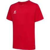 Hummel Functioneel shirt 'Essential' bloedrood / wit
