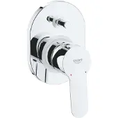 GROHE BauEdge - Inbouwkraan, voor 2 functies, met inbouwdeel, chroom 29039000