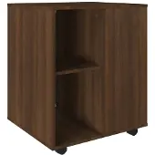 vidaXL Rolkast 60x53x72 cm bewerkt hout bruin eikenkleur